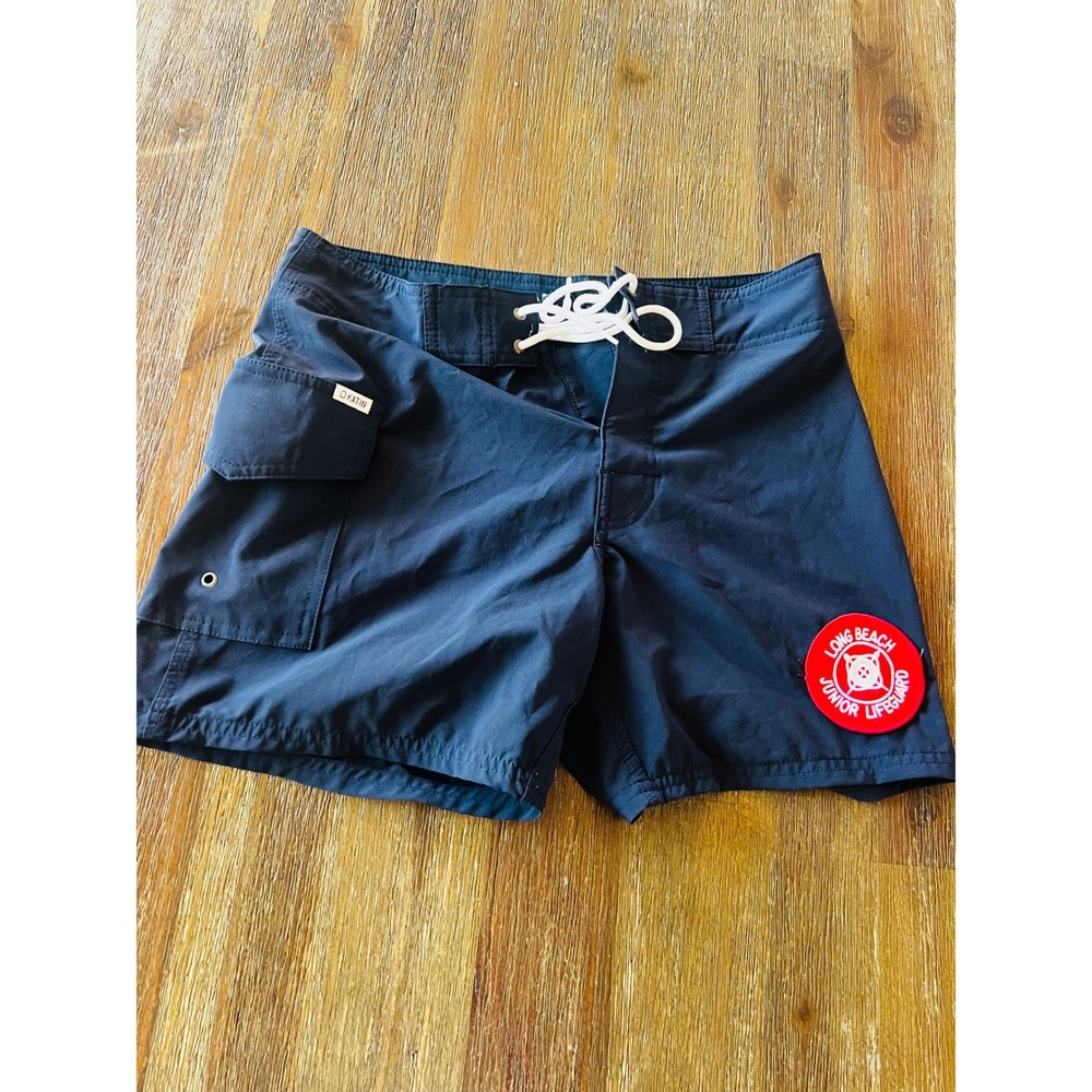 Katin Long Beach Junior Lifeguard Board Shorts Navy Blue  28